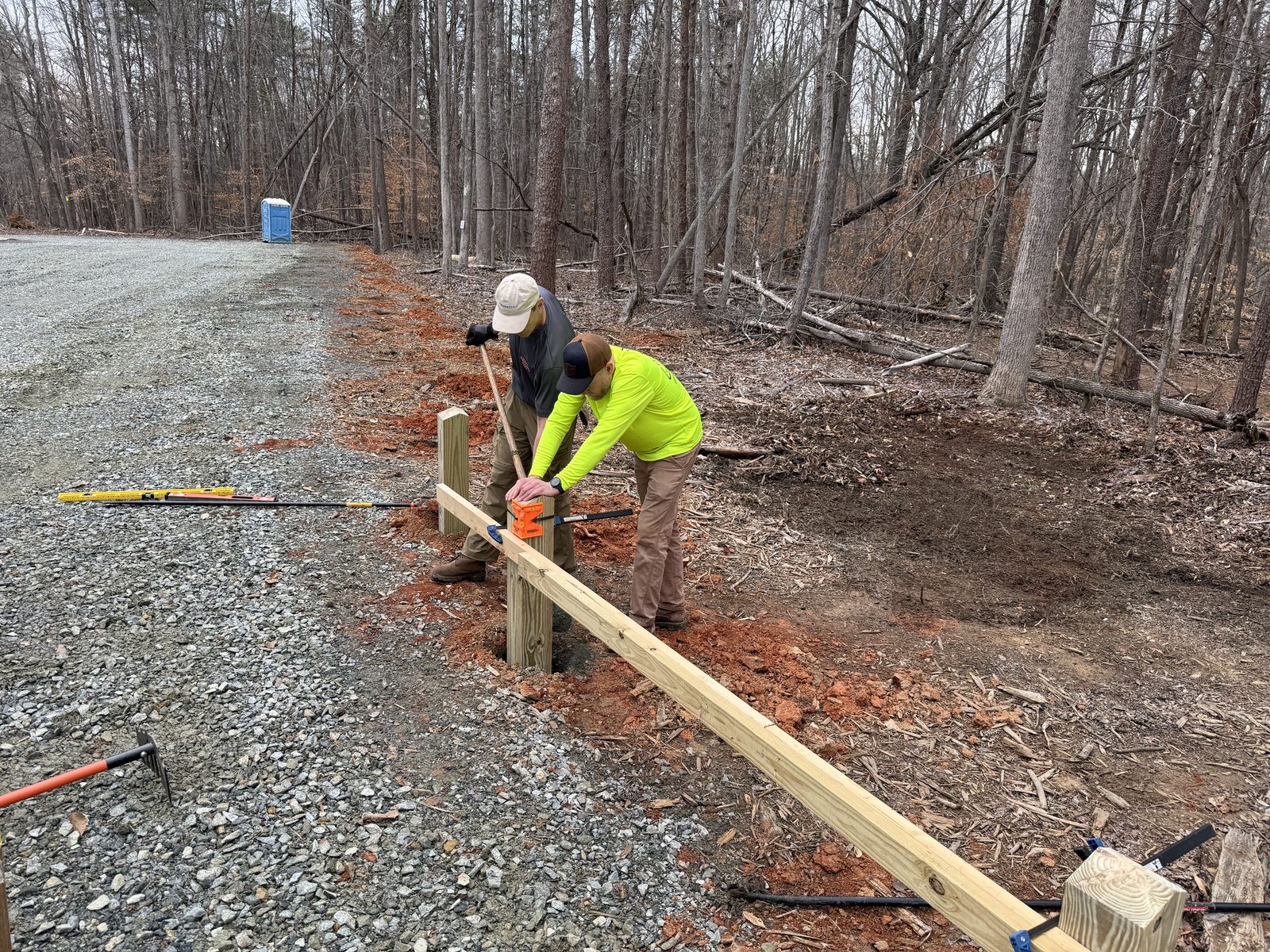 New parking at Doggett Rd.